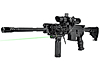 Тактический лазерный целеуказатель Leapers с системой ввода поправок и выносной кнопкой зеленый луч